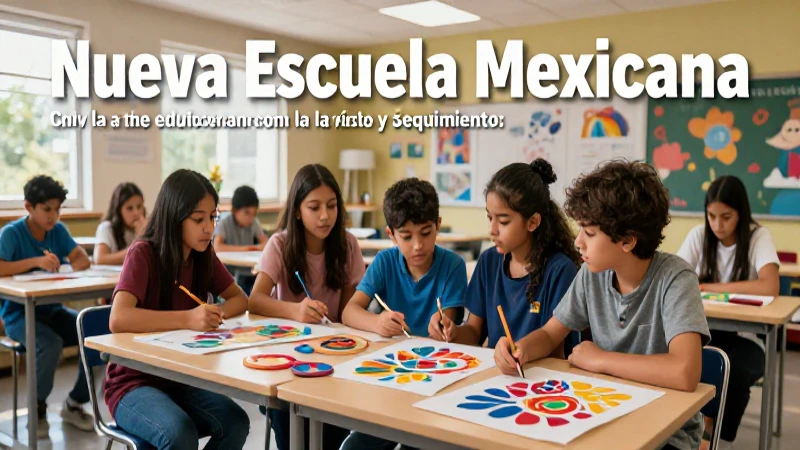 Transforma la educación artística con la Nueva Escuela Mexicana: evaluación y seguimiento eficientes 4 La NEM transforma la educación artística