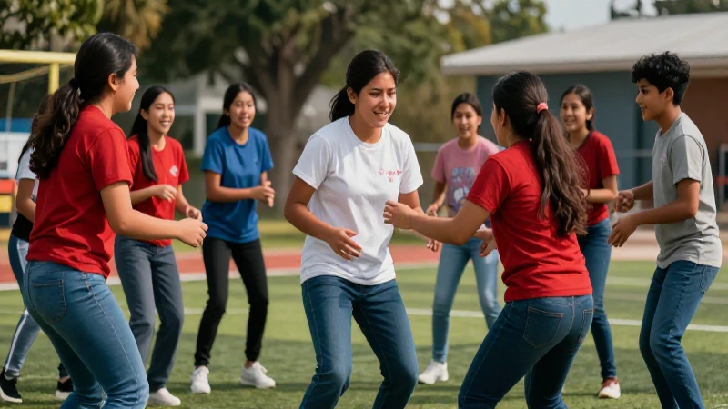 Estudiantes mexicanos colaboran con energía en un juego