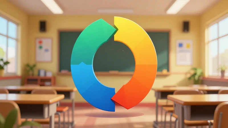 Ilustración educativa vibrante sobre conceptos matemáticos