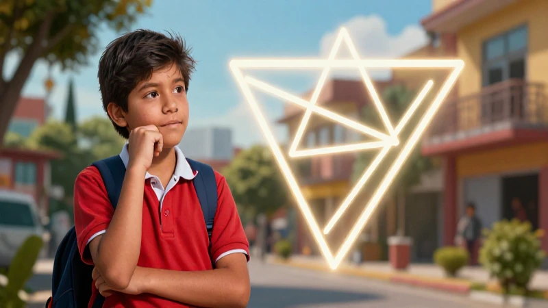 Estudiante mexicano reflexiona sobre la división geométrica