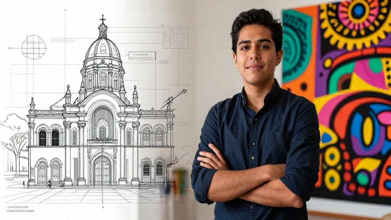 Educador mexicano, arte vibrante, diseño académico moderno