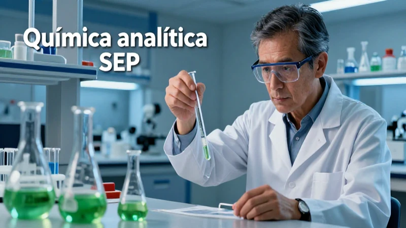 Conoce la opinión experta sobre los libros de química analítica SEP 5 Profesor moderno en laboratorio con libros de química