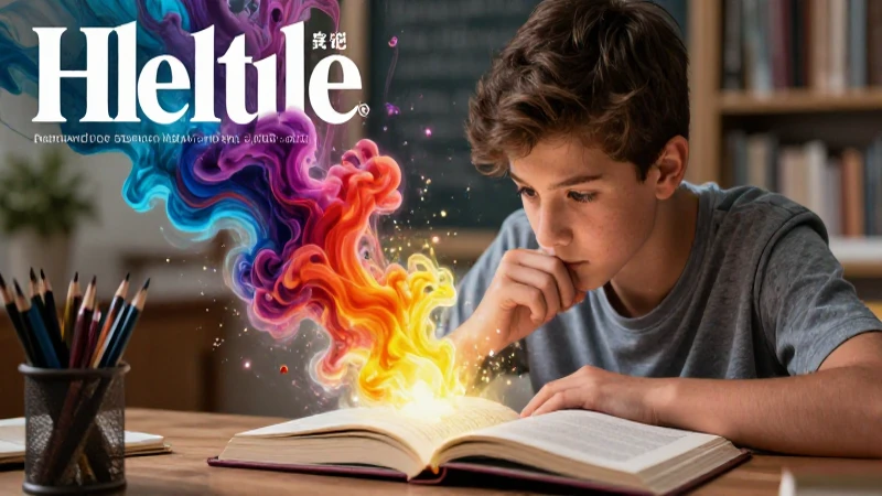 Estudiante concentrado adquiriendo conocimiento brillante