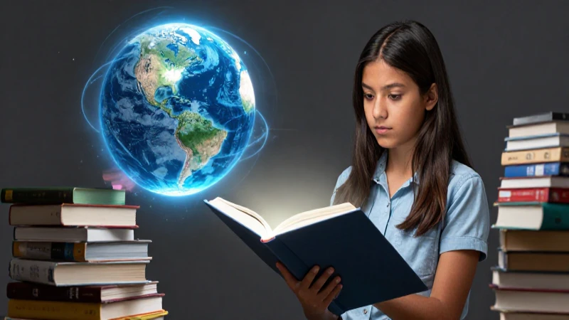Mejora tu currículo escolar con libros de la SEP y literatura universal 3 Estudiante mexicano mira conocimiento universal digital