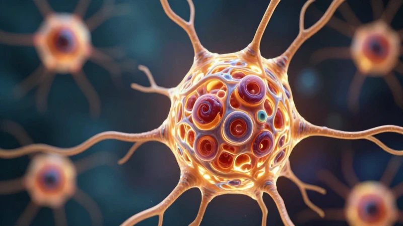 Análisis estructural esencial: Conoce la clave de los seres vivos 3 Célula luminosa con estructura dorada compleja