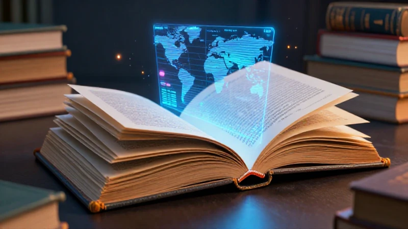 Libros educativos se transforman en hologramas digitales vibrantes