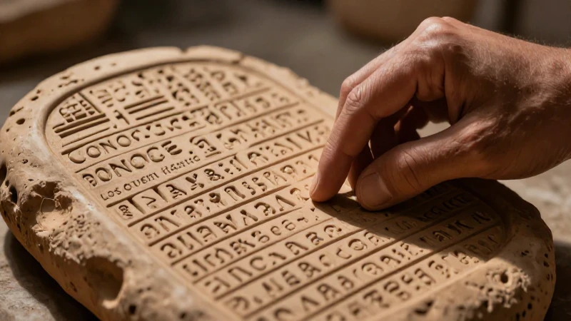 Escritura cuneiforme: descubrimiento y detalle