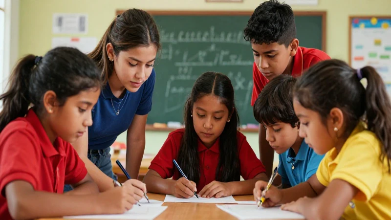 Estudiantes mexicanos colaboran en un proyecto vibrante