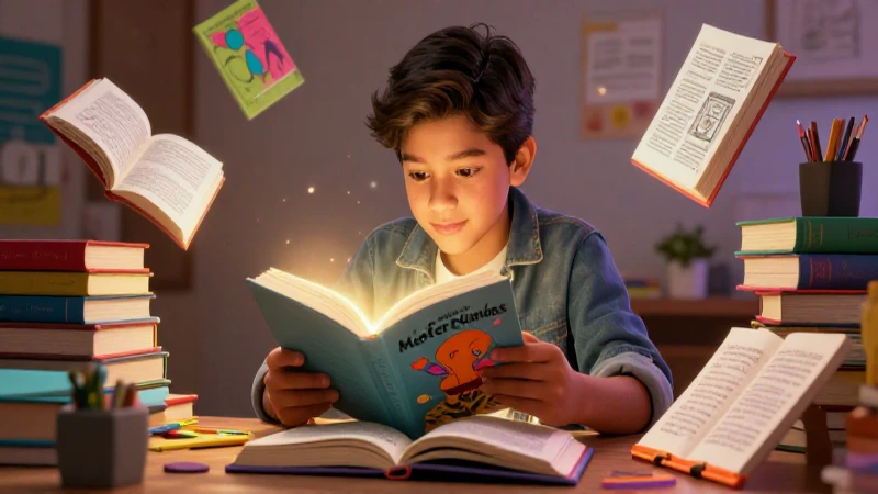 Joven mexicano lee con inspiración y creatividad