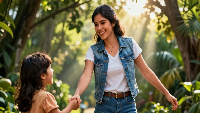 Felicidad, naturaleza, estética mexicana vibrante