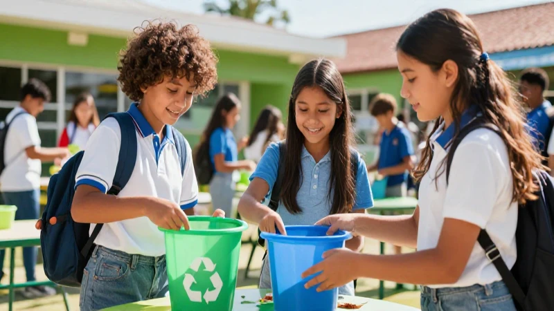 Escuelas sustentables: claves para un entorno educativo ecoamigable 4 Educación y reciclaje en escuelas sostenibles