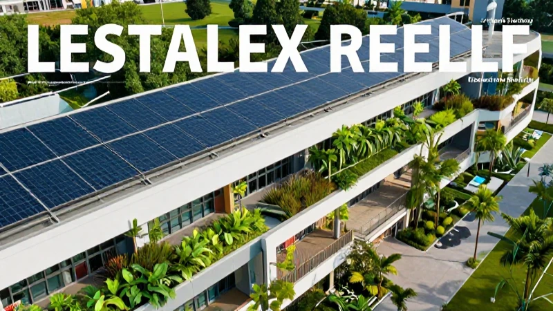 Escuelas sustentables: claves para un entorno educativo ecoamigable 3 Fachada escolar moderna, solar y vibrante