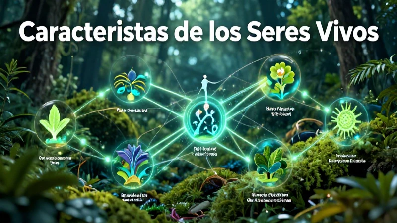 Características de los Seres Vivos: 10 Rasgos Esenciales 3 Ecosistema interconectado y vital