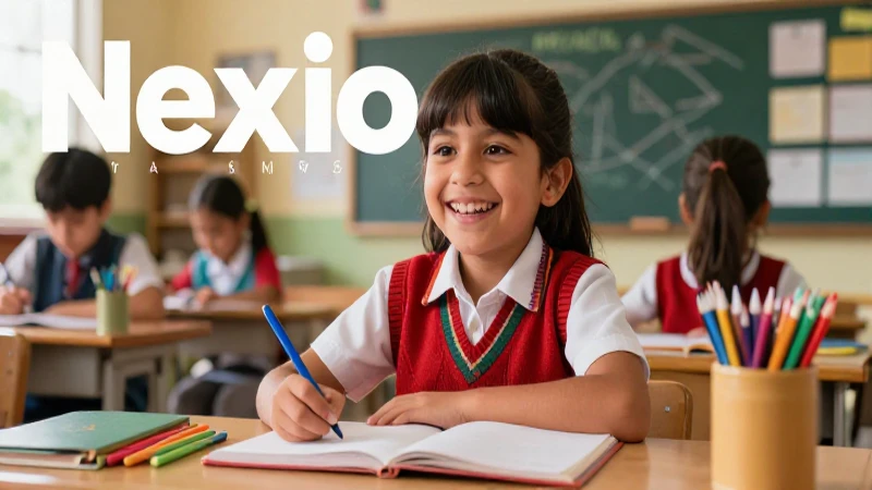 Estudiante mexicano feliz en portada educativa