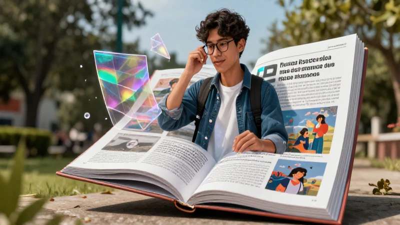 Las características esenciales de un texto: descúbrelas ahora 4 Ilustración educativa de estudiante mexicano moderno
