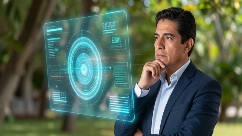 Maestro mexicano examina interfaz holográfica digital