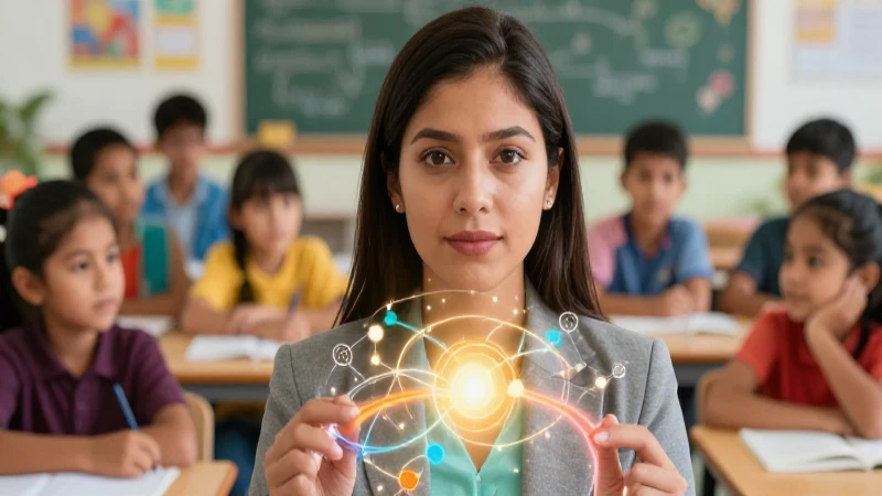Maestra mexicana conecta a sus alumnos con luz