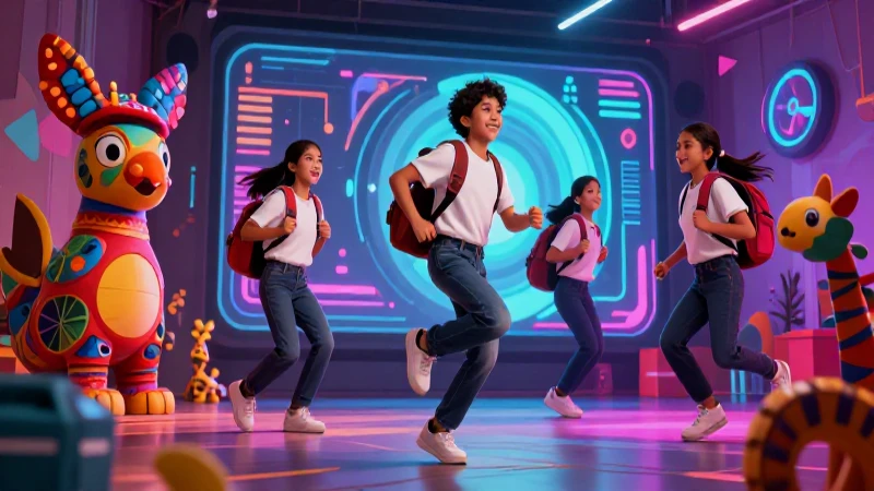 Estudiantes mexicanos aprenden arte digital
