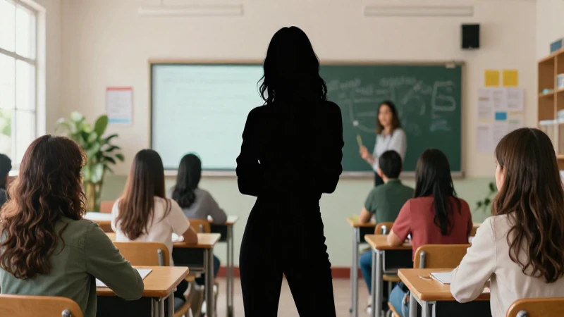 Clase mexicana moderna en un estilo cinematográfico