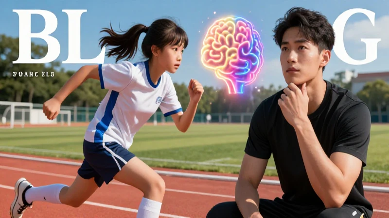 Joven estudioso y atleta concentrado en campo moderno
