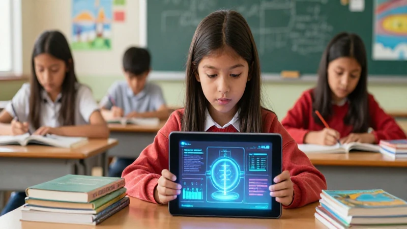 Estudiantes usan tecnología avanzada en su clase