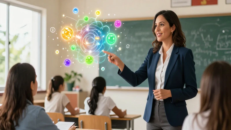¡Mejora tu crecimiento educativo con estrategias para el desarrollo profesional docente en la nueva escuela mexicana! 3 Maestra profesional con conocimiento dinámico