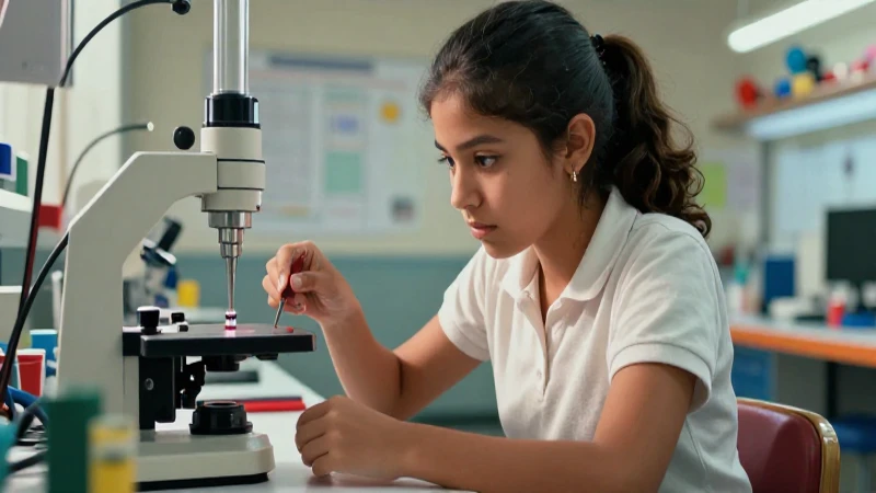 Joven mexicana logrando avance técnico