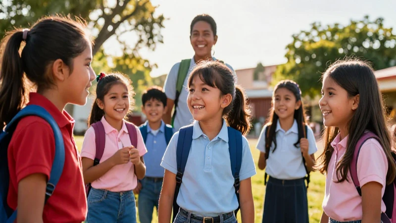 Despunta en educación recreativa: estrategias de la nueva escuela mexicana 5 Alegres niños mexicanos aprendiendo al aire libre