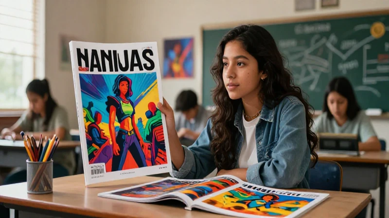 Arte vibrante de estudiante mexicano profesional