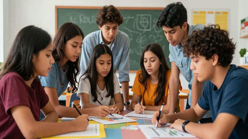 Estudiantes mexicanos colaboran en un proyecto de evaluación