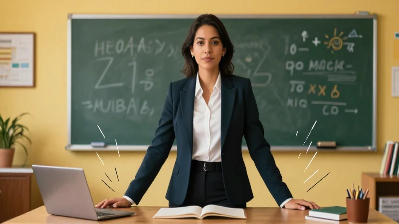 Maestra mexicana profesional para revista