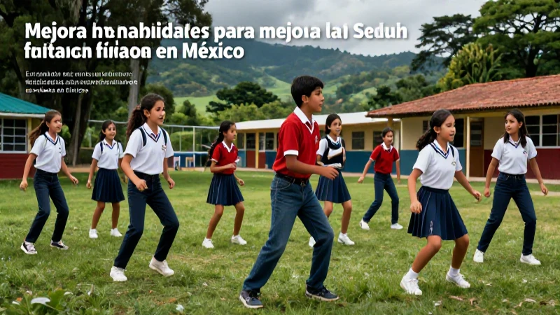 Juego activo mejora habilidades físicas escolares en México
