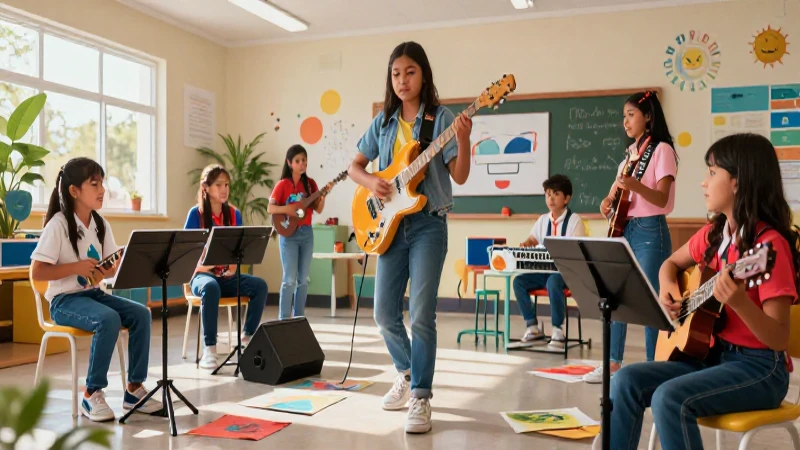 Estudiantes mexicanos crean arte y música en el futuro