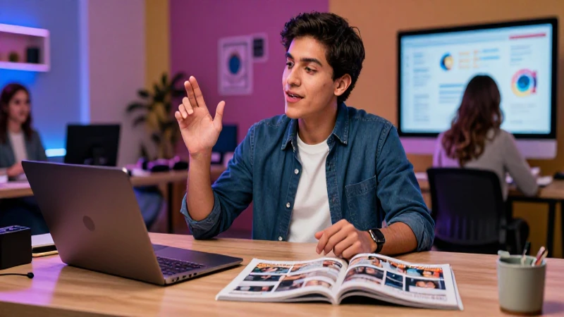 Estudiante mexicano presenta idea de negocio profesional