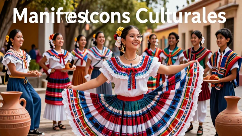 Arte cultural mexicano vibrante y detallado
