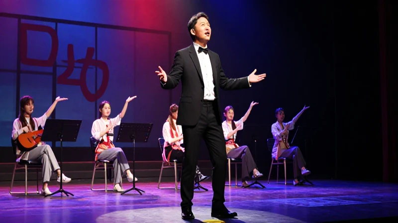Los musicales más populares de la SEP: talento y sorpresas 5 Director teatral dinámico en escena vibrante y dramática