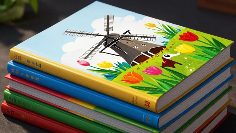 Conoce las Conoce críticas de libros juveniles SEP y literatura holandesa 3 Ilustración vibrante de libros y tulipanes