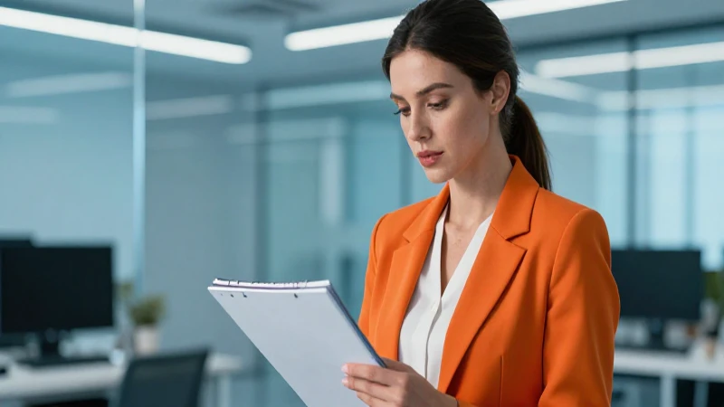 Conoce las partes esenciales de una nota periodística: guía completa 3 Jornalista profesional en oficina moderna y brillante