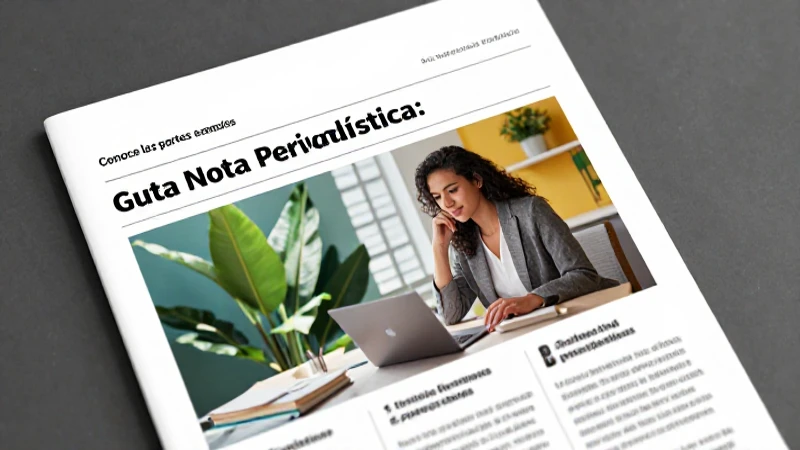 Conoce las partes esenciales de una nota periodística: guía completa 4 Guía periodística profesional, diseño moderno e impactante