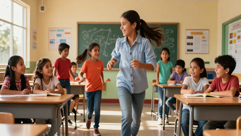 La Nueva Escuela Mexicana: Perspectivas y la inclusi贸n educativa 4 Ni帽os mexicanos alegres en aula moderna