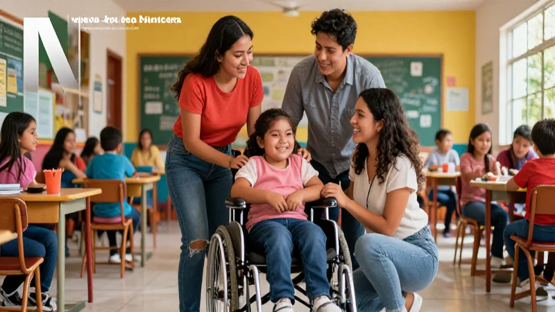 Familia feliz y diversa celebra la educación moderna