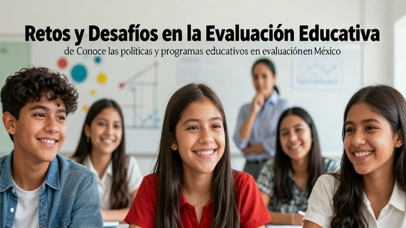 Conoce las políticas y programas educativos en evaluación en México 3 Estudiantes mexicanos son el foco de la evaluación educativa