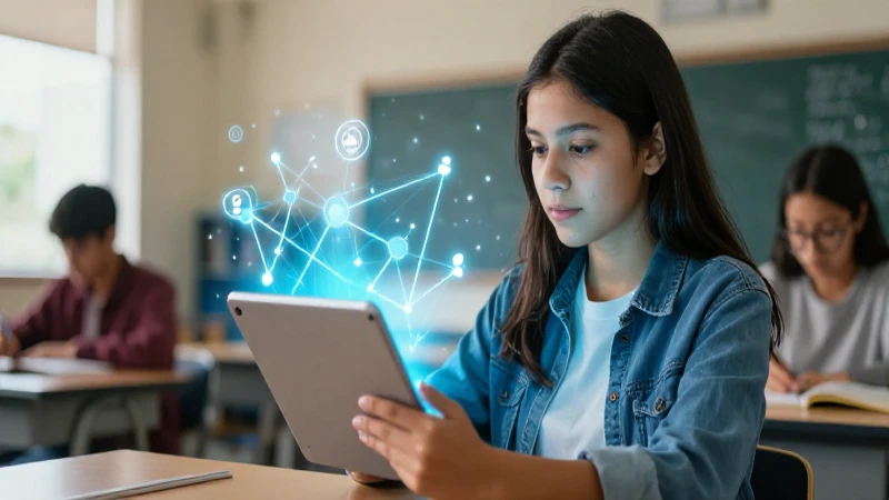 Mejora tu aprendizaje y desarrollo con la tecnología educativa 3 Estudiante mexicano aprende con tecnología avanzada