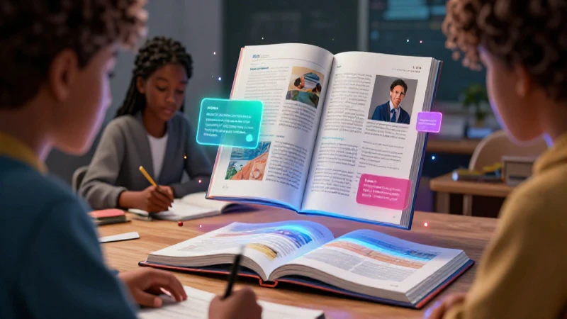 Estudiante moderno aprende con recursos digitales dinámicos
