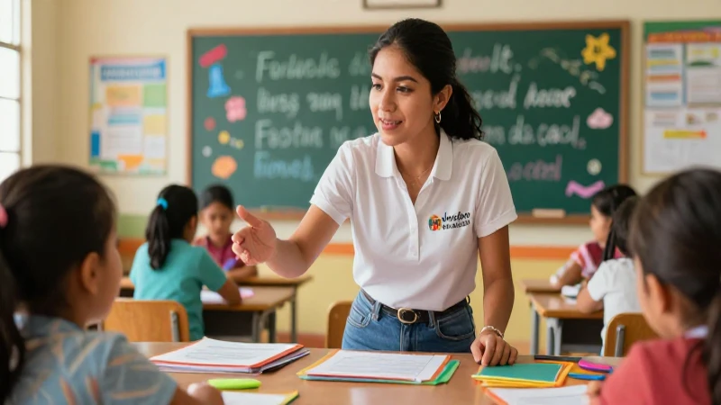 Libros de inglés de la SEP: ventajas para aprender de forma efectiva 6 Maestra vibrante enseña inglés en México