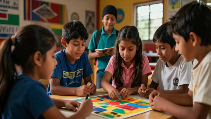 Beneficios de una educación inclusiva y culturalmente diversa 6 Niños mexicanos diversos aprenden con alegría
