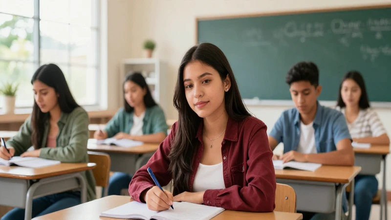 Escuela Mexicana: Ventajas y Desafíos en la Orientación Académica y Profesional 4 Estudiante mexicano en ilustración profesional