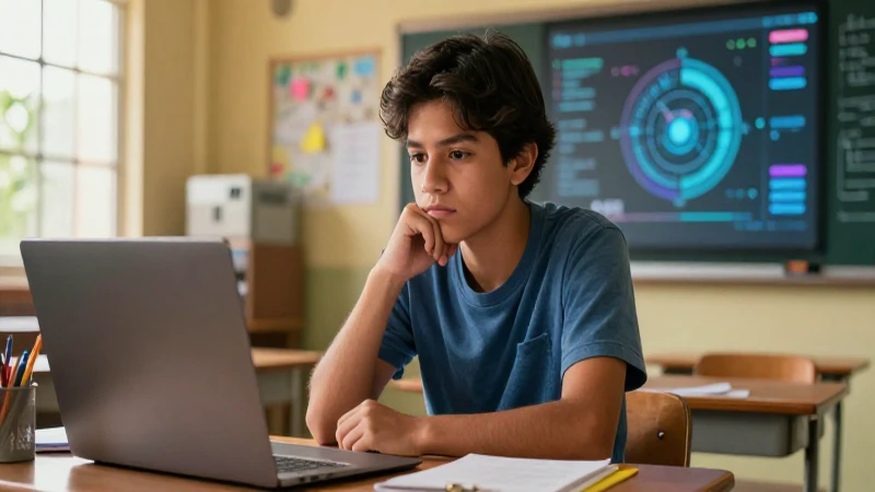 Ventajas y desventajas de la educaci贸n a distancia: 驴es para ti? 3 Estudiante mexicano en aula, iluminaci贸n cinematogr谩fica