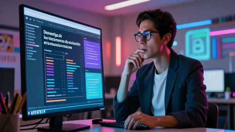 Educador mexicano evalúa instrumentos de evaluación digital