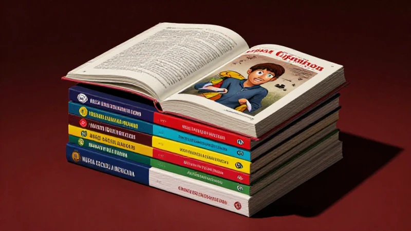 La influencia de libros de la SEP y novelas de suspenso: ventajas y desventajas en la educación 6 Ilustración vibrante de libros y novela mexicana